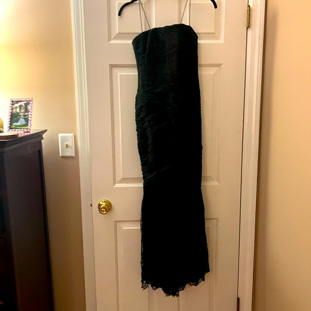 Carmen Marc Valvo black evening gown. Sz 4